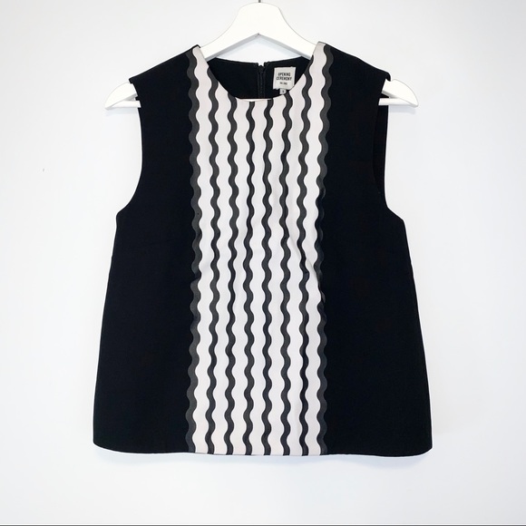 Opening Ceremony Tops - Opening Ceremony wave crepe sleeveless top